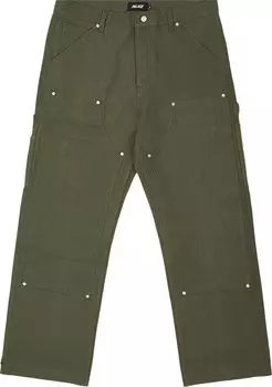 Брюки Palace Zen Work Pant 'The Deep Green', зеленый