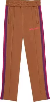 Брюки Palm Angels College Slim Track Trousers 'Brown Magenta', коричневый