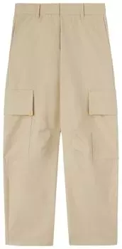 Брюки Palm Angels Metal Frame Carrot Pants 'Beige', загар