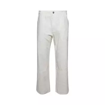 Брюки Palm Angels Monogram Workwear Pants 'Off White', белый