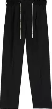 Брюки Palm Angels Track Belt Pants 'Black/Off White', черный