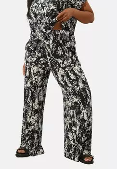 Брюки PALM PLISSE WIDE Yours Clothing, антрацит