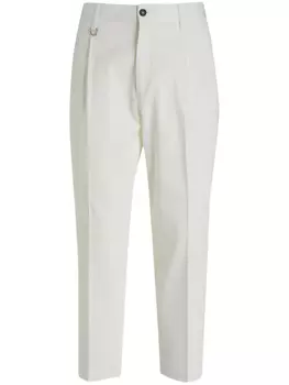 Брюки Paolo Pecora со складками, белый