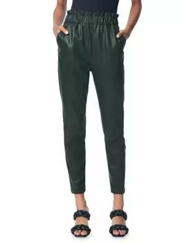 Брюки Paperbag Joe's Jeans из искусственной кожи, темно-зеленый