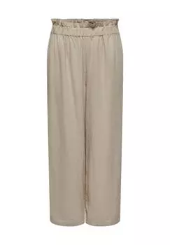 Брюки-паппер, содержимое льняное, боковые карманы, женские ONLY, цвет Oxford Tan