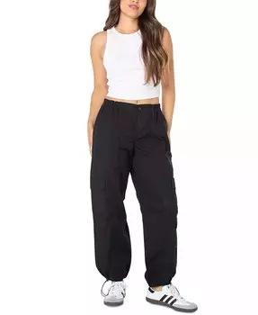 Брюки-парашюты для юниоров с камуфляжным принтом и шнурком на подоле Celebrity Pink, слоновая кость/кремовый