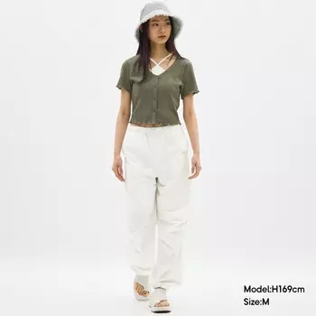 Брюки-парашюты GU женские, желтый