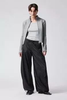 Брюки-парашюты leish H&M, черный