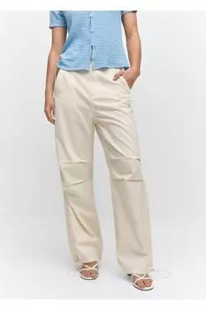 Брюки-парашюты Mango, белый