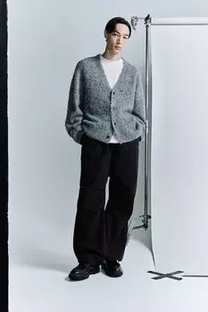 Брюки парашюты свободного кроя H&M, черный