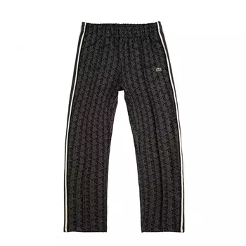 Брюки paris monogram jacquard sweatpants Lacoste, черный