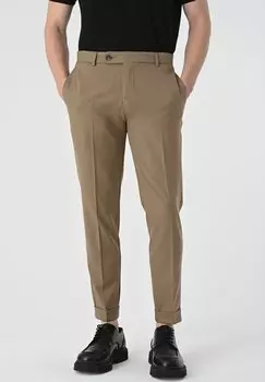 Брюки парусиновые Mustif Antioch, темно-бежевые