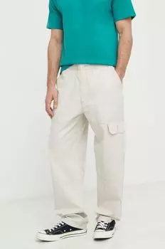 Брюки PATCH POCKET CARGO из хлопка Levi's, бежевый