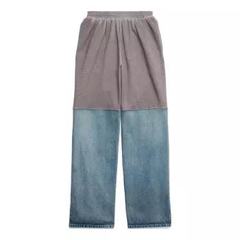 Брюки patched sweatpant 'grey indigo' Balenciaga, серый