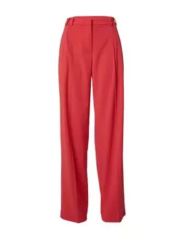 Брюки PATRIZIA PEPE Loose fit Pleat-Front Pants, розовый