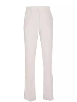 Брюки Patrizia Pepe с бляшкой-логотипом, серый