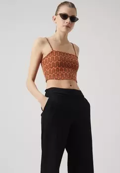 Брюки PCKINDA PANTS Pieces, черный