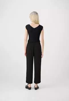 Брюки PCKLORE CROPPED PANTS Pieces, черный