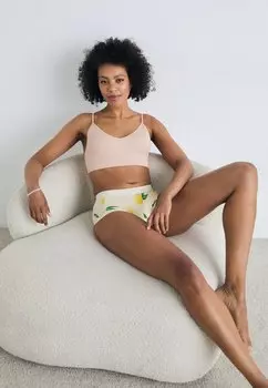 Брюки PCLOGO LADY 4 PACK Pieces, кремовый