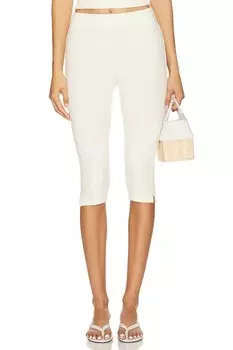 Брюки педальщика с рёбрышками Donni, creme