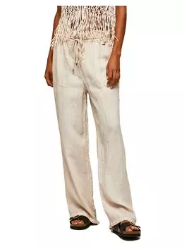 Брюки Pepe Jeans Cloe, бежевый