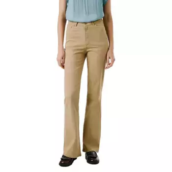 Брюки Pepe Jeans Flare Willa high waist, бежевый