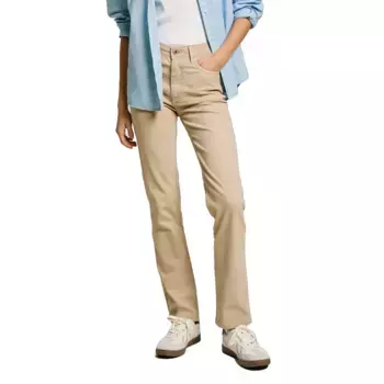 Брюки Pepe Jeans High Rise Slim Tessa, бежевый