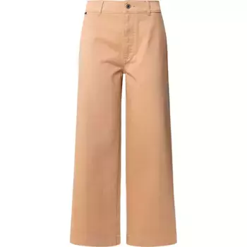 Брюки Pepe Jeans High Rise Wide Crop Tania, коричневый