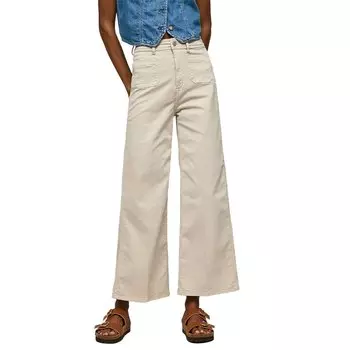 Брюки Pepe Jeans Lexa Crop Color, бежевый