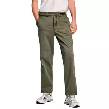 Брюки Pepe Jeans Relaxed Distressed, зеленый
