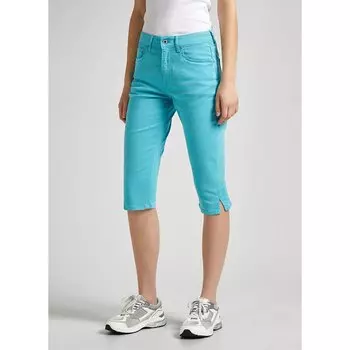 Брюки Pepe Jeans Skinny Crop 3/4, синий