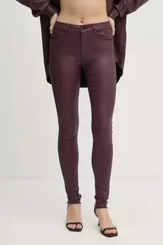 Брюки Pepe Jeans SKINNY JEANS MW, гранатовый