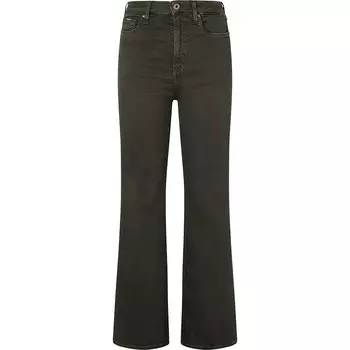 Брюки Pepe Jeans Slim Fit Flare High Waist, зеленый