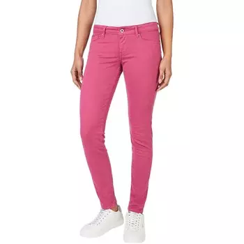 Брюки Pepe Jeans Soho Mid Waist, розовый