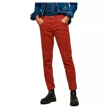 Брюки Pepe Jeans Violet High Waist, оранжевый