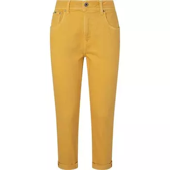 Брюки Pepe Jeans Violet High Waist, желтый