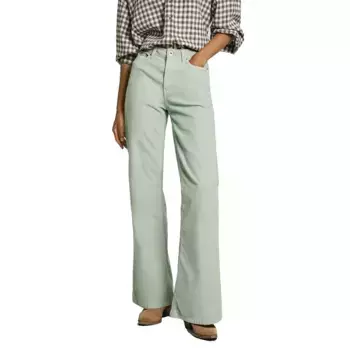 Брюки Pepe Jeans Willa 5 Pocket Flare Fit, зеленый