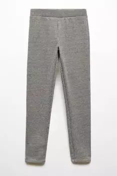 Брюки пепито Mango, серый