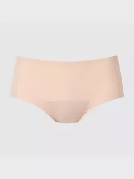 Брюки периода эйризма в стиле хипхаггер Uniqlo, бежевый