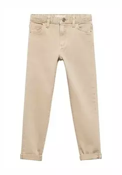 Брюки PERU Mango Kids, коричневый