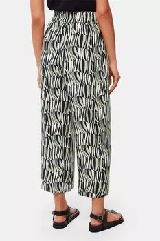 Брюки Petite в клетку с изображением тигра Whistles, мультиколор