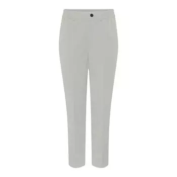 Брюки Pieces Camil Ankle Fit high waist, серый