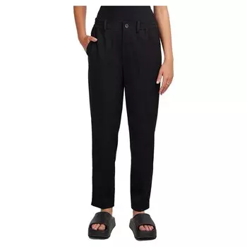 Брюки Pieces Camil Ankle Fit high waist, черный