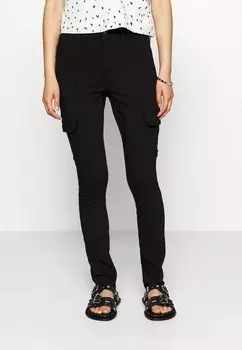 Брюки Pieces Petite, черный