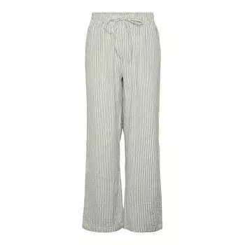 Брюки Pieces Sally Loose String Fit high waist, зеленый