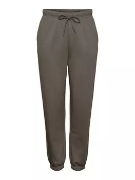 Брюки PIECES Tapered Pants PCCHILLI, темно-коричневый