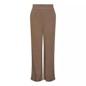 Брюки Pieces Vinsty high waist, коричневый