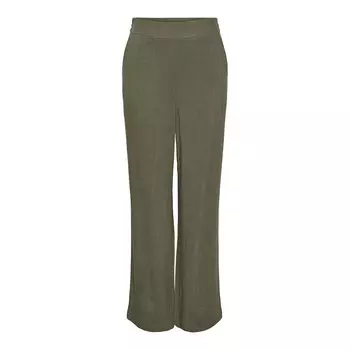 Брюки Pieces Vinsty high waist, зеленый