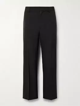 Брюки Pilos Slim-Fit Straight-Leg Crepe ACNE STUDIOS, черный