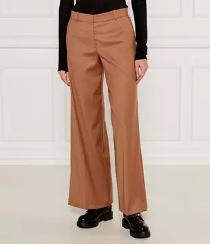 Брюки Pinko BENEDETTI flare fit, коричневый